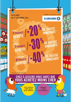 Jusqu'à -40% de baisse immédiate - E.Leclerc
