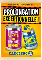 Prolongation exceptionnelle ! - E.Leclerc