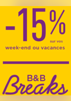 B&B breaks : -15% sur votre week-end - B&B Hôtels