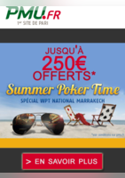 Summer poker jusqu’à 250€ offerts - PMU