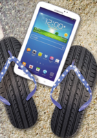 4 pneus achetés = 1 tablette Samsung Galaxy Tab3 - Profil +