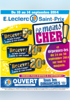 Recevez jusqu'à 20€ en bon d'achat  - E.Leclerc