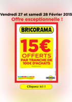 Opération 15€ - Bricorama