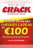 Chèques Cadeau de 100€ - Meubles Crack