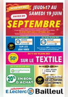 Chèque différé. - E.Leclerc