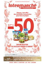 Promos et remises Intermarché Contact : -50% sur une selection de chocolats Kinder et Ferrero