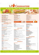 Menus  : Menu Printemps-Ete