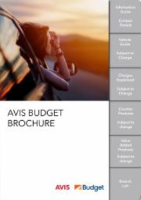 Prospectus AVIS - Aéroport de Figari - Corse : AVIS BUDGET BROCHURE