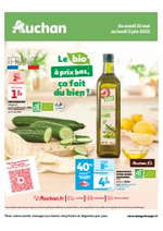 Prospectus Auchan : Le Bio à prix bas, ça fait du bien !