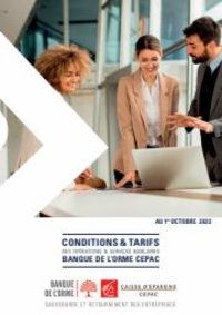 Prospectus CAISSE D'EPARGNE AGENCE FERE-CHAMPENOISE : BROCHURE TARIFICATION BANQUE 2023