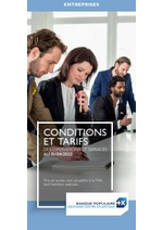 Tarifs d'entreprises Prospectus Banque Populaire : Tarifs d'entreprises