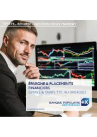 Prospectus Banque Populaire CAUTERETS : Plaquette-tarifs-epargne-2023