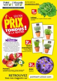 Prospectus Point Vert INSMING : Selection prix Tondus de la rentree!