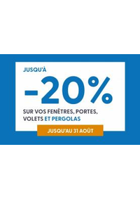 Prospectus Tryba SAINT QUENTIN : Jusqu'a -20% sur vos fenetres, portes, volets et pergolas