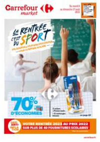 Prospectus Carrefour Market RETTEL : LA RENTREE C'EST DU SPORT !