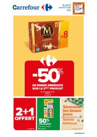 Prospectus Carrefour TINQUEUX : -50% de remise immédiate sur le 2ème produit
