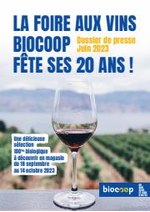 Promos et remises  : Foire aux Vins Biocoop 2023