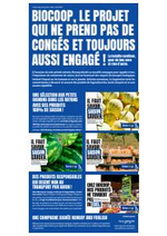 Prospectus Biocoop : Le projet qui ne prend pas de cong&eacute;s et toujours aussi engag&eacute; !