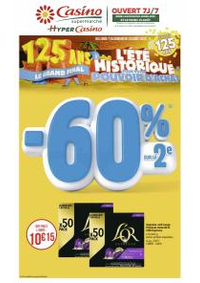 Prospectus Supermarch&eacute;s Casino MODANE : L'&Eacute;T&Eacute; HISTORIQUE POUR VOTRE POUVOIR D'ACHAT