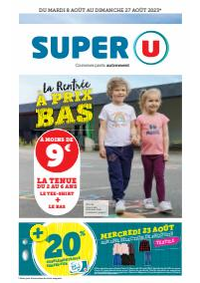 Prospectus Super U VILLEBOIS LAVALETTE : Rentrée des classes