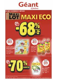 Prospectus Géant Casino BASTIA : MAXI LOT MAXI ECO