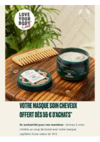 Prospectus The Body Shop LYON REPUBLIQUE : VOTRE MASQUE SOIN CHEVEUX OFFERT DÈS 55 € D’ACHATS*