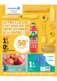 Prospectus Jardi E.Leclerc FLERS : Les Prix E.Lecrerc, c'est Aussi sur Toutes les Courses de la Rentrée!