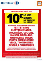 Promos et remises  : 10€ en bon d'achat