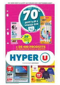 Prospectus Hyper U MENDE : Rentrée des classes