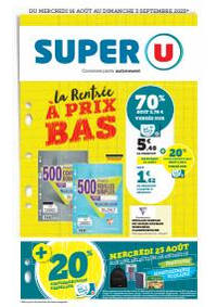 Prospectus Super U VOUILLE : Rentrée des classes