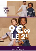 Prospectus Sergent Major : Collection Sport 9€99 le 2e et les suivants*