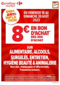 Prospectus Carrefour Market BELLEGARDE : 8 euros de bon d'achat