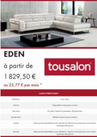 Prospectus Tousalon Castres : Tousalon Collections