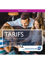 Prospectus Banque Populaire : BPBFC TARIFS
