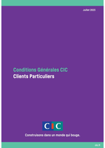 Prospectus CIC : Conditions générales Particuliers