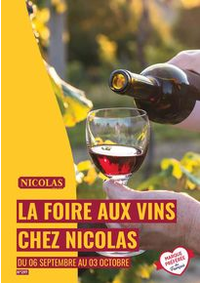 Prospectus NICOLAS LES CLAYES S/BOIS : LA FOIRE AUX VINS CHEZ NICOLAS