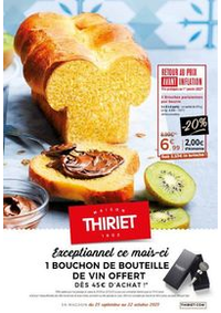 Prospectus Thiriet BOULOGNE BILLANCOURT : Retour au prix avant inflation