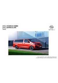Prospectus Distributeur OPEL PGM NANTERRE SAS NANTERRE : Opel Zafira-e Life