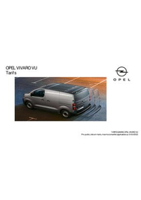 Prospectus Distributeur OPEL LEGRAND AUTO 24 SAS LE MANS : Opel Vivaro