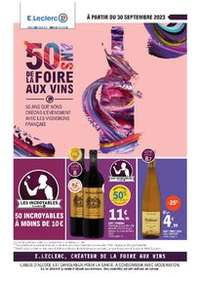 Prospectus E.Leclerc ISSENHEIM : Foire Aux Vins - Mixte