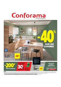 Prospectus Conforama MONDELANGE : Jusqu'à -40% sur le cuisines