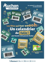 Prospectus Auchan Supermarché : Calendrier de folie