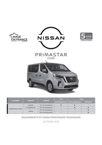 Prospectus Nissan BIESLES : Nissan Primastar Combi