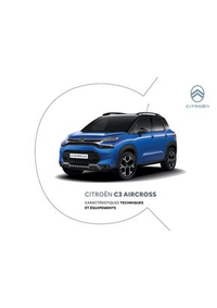 Prospectus Citroen SAINT URCIZE : C3 AIRCROSS - Versions et caractéristiques