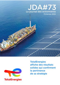 Prospectus Total ESPACE AUTO SARL : TotalEnergies affiche des résultats solides qui confirment la pertinence de sa stratégie