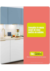 Prospectus SoCoo'c : Consultez le menu avant de vous mettre en cuisine.