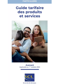 Prospectus LCL le crédit Lyonnais STE MENEHOULD : Guide tarifaire des produits et services