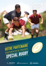 Prospectus Casal Sport : SPÉCIAL RUGBY