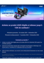 Promos et remises  : Jusqu'à 150€ remboursés avec ASUS