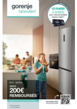 Promos et remises  : OFFRE Gorenje : jusqu'à 200€ remboursés !